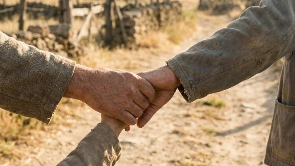 Maos estendidas em gesto de ajuda ao proximo representando o exemplo de amor de Jesus Cristo