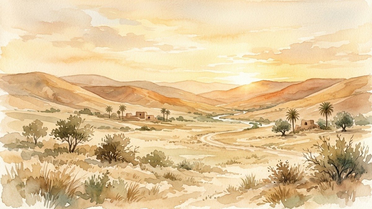 paisagem bíblica da época de noé